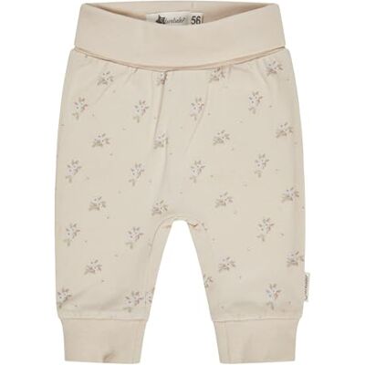 Sterntaler Hose aus Baumwolljersey mit Blumenprint – Mädchen – mit Komfortbund und weichem Beinbündchen – naturfarben, Größe 50 Sterntaler Hose aus Baumwolljersey mit Blumenprint – Mädchen – mit Komfortbund und weichem Beinbündchen – naturfarben, Größe 50