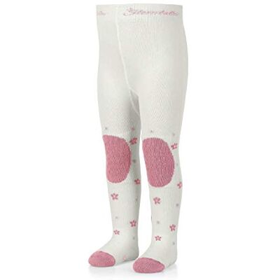 Sterntaler Baby Krabbelstrumpfhose Mädchen – Motiv Maus mit ABS-Noppen an Knie, Spann und Sohle – weiches Innenfutter an Knie- und Sohlenbereich ecru, Größe 74 Sterntaler Baby Krabbelstrumpfhose Mädchen – Motiv Maus mit ABS-Noppen an Knie, Spann und Sohle – weiches Innenfutter an Knie- und Sohlenbereich ecru, Größe 74