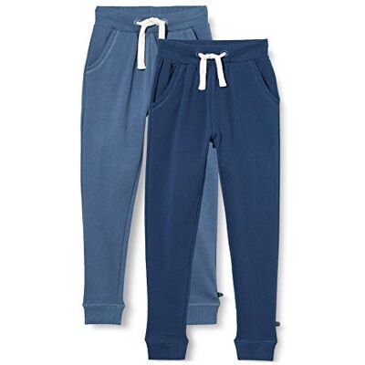MINYMO Jungen Basic 36 -Sweat Pant (2-pack) Freizeithose, New Navy, 140 EU MINYMO Jungen Basic 36 -Sweat Pant (2-pack) Freizeithose, New Navy, 140 EU