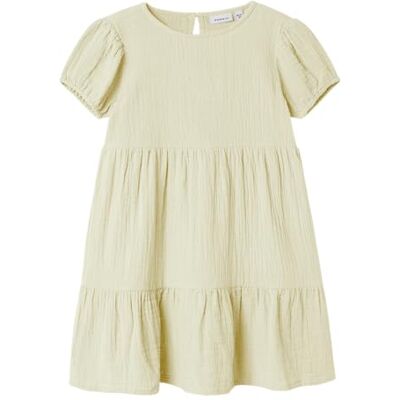 NAME IT Mädchen Nmfjasmin Ss Dress Noos, Pear Sorbet, 128 NAME IT Mädchen Nmfjasmin Ss Dress Noos, Pear Sorbet, 128