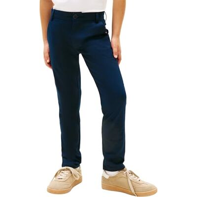 Tommy Hilfiger Jungen Chino Hose 1985 Chino Pant Regular Fit, Blau (Dark Night Navy), 12 Jahre Tommy Hilfiger Jungen Chino Hose 1985 Chino Pant Regular Fit, Blau (Dark Night Navy), 12 Jahre