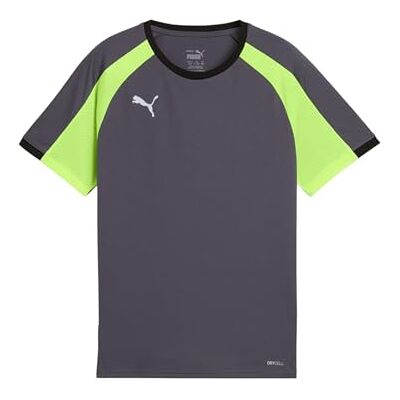 Puma Unisex-Kinder IndividualLIGAJersey Jr T-Shirts, Galactic Gray-Yellow Alert, Puma Unisex-Kinder IndividualLIGAJersey Jr T-Shirts, Galactic Gray-Yellow Alert,