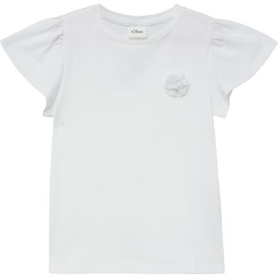s.Oliver Junior Mädchen T-Shirt 2175953 White 128/134 s.Oliver Junior Mädchen T-Shirt 2175953 White 128/134