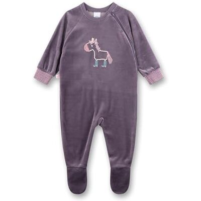 Sanetta Baby-Strampler lila Esel aus Nicki Praktischer und bequemer Strampler aus Nicki für Mädchen. Sanetta Baby-Strampler lila Esel aus Nicki Praktischer und bequemer Strampler aus Nicki für Mädchen.
