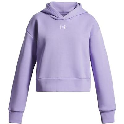 Under Armour Mädchen Rival Fleece Hoodie, weicher Kapuzenpulli mit Bündchen, sportlicher Kinderpullover mit Kängurutasche, warmes Sweatshirt mit Kapuze,Transparent / / White,YSM Under Armour Mädchen Rival Fleece Hoodie, weicher Kapuzenpulli mit Bündchen, sportlicher Kinderpullover mit Kängurutasche, warmes Sweatshirt mit Kapuze,Transparent / / White,YSM