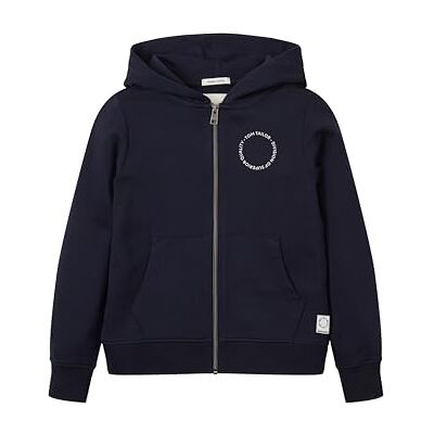 TOM TAILOR Jungen Kinder Sweatjacke mit Print aus Bio-Baumwolle TOM TAILOR Jungen Kinder Sweatjacke mit Print aus Bio-Baumwolle