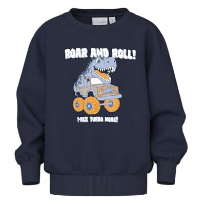 NAME IT Jungen Nmmvildar Ls Nreg Sweat Bru, Navy Blazer, 116 cm NAME IT Jungen Nmmvildar Ls Nreg Sweat Bru, Navy Blazer, 116 cm