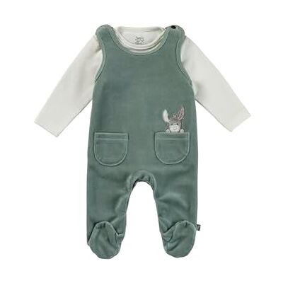 Sterntaler Strampler Set Emmi Baby Strampler aus Nicki mit Esel Emmi Applikation mit Langarm Shirt Drucknöpfe im Schritt bequemer Unisex Zweiteiler ab Geburt steingrün,Größe 68 Sterntaler Strampler Set Emmi Baby Strampler aus Nicki mit Esel Emmi Applikation mit Langarm Shirt Drucknöpfe im Schritt bequemer Unisex Zweiteiler ab Geburt steingrün,Größe 68