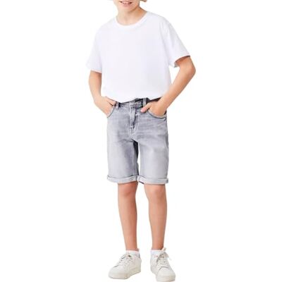 LTB Jeans Shorts für Jungen Lance B Bermudas Slim Mittlere Taille mit Reißverschluss in Grau aus Baumwollmischung Größe 152CM LTB Jeans Shorts für Jungen Lance B Bermudas Slim Mittlere Taille mit Reißverschluss in Grau aus Baumwollmischung Größe 152CM
