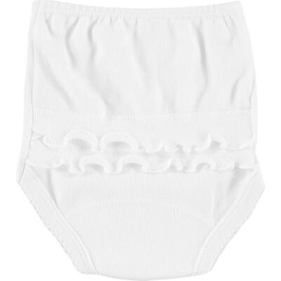 BABIDU Gestrickte Babyhöschen mit gerüschter Rückseite, Windelüberhose aus 100% Baumwolle, weich und atmungsaktiv, Babyhöschen für Mädchen und Jungen, Windelüberhose für Neugeborene, Babyunterwäsche BABIDU Gestrickte Babyhöschen mit gerüschter Rückseite, Windelüberhose aus 100% Baumwolle, weich und atmungsaktiv, Babyhöschen für Mädchen und Jungen, Windelüberhose für Neugeborene, Babyunterwäsche