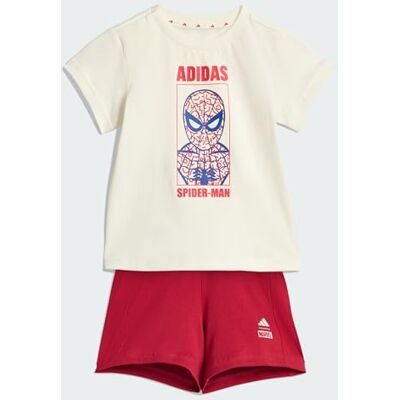 Adidas Unisex Baby MARVEL SPIDER-MAN T-SHIRT SET, off white/active maroon, 18-24 Months Adidas Unisex Baby MARVEL SPIDER-MAN T-SHIRT SET, off white/active maroon, 18-24 Months