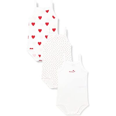 Petit Bateau Baby MädchenTrägerbody (3er Pack) , Variante 1, 3 Jahre Petit Bateau Baby MädchenTrägerbody (3er Pack) , Variante 1, 3 Jahre