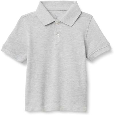 Amazon Essentials Jungen Kurzärmlige Piqué-Poloshirts Für Schuluniformen, Hellgrau Meliert, 5 Jahre Amazon Essentials Jungen Kurzärmlige Piqué-Poloshirts Für Schuluniformen, Hellgrau Meliert, 5 Jahre