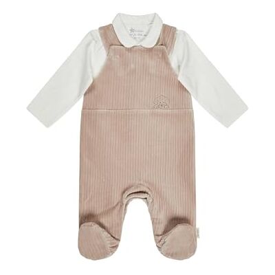 Sterntaler Strampler-Set Hund Lucky aus Nicki mit Langarmshirt – Jungen Baby und Kinder – mit Bubikragen, Stickerei und Wickelöffnung – Sandfarben, Größe 62 Sterntaler Strampler-Set Hund Lucky aus Nicki mit Langarmshirt – Jungen Baby und Kinder – mit Bubikragen, Stickerei und Wickelöffnung – Sandfarben, Größe 62