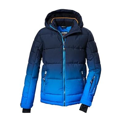 Killtec Jungen Skijacke/Ski-Steppjacke mit Kapuze und Schneefang KSW 382 BYS QLTD JCKT, neon blue, 176, 42453-000 Killtec Jungen Skijacke/Ski-Steppjacke mit Kapuze und Schneefang KSW 382 BYS QLTD JCKT, neon blue, 176, 42453-000
