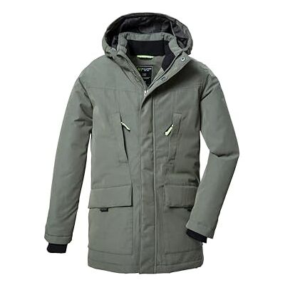 Killtec Jungen Funktionsparka/Parka wasserdicht mit Kapuze KOW 378 BYS PRK, moos, 128, 42171-000 Killtec Jungen Funktionsparka/Parka wasserdicht mit Kapuze KOW 378 BYS PRK, moos, 128, 42171-000