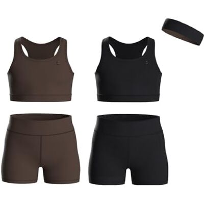 Essenclo Girls Clothing Athletic Sets Sleeveless Crop Tank Tops & Bike Shorts Cheer, Gymnastics, Volleyball Size 3-16 (5 Pcs) E2108 Set-7-11-12 Essenclo Girls Clothing Athletic Sets Sleeveless Crop Tank Tops & Bike Shorts Cheer, Gymnastics, Volleyball Size 3-16 (5 Pcs) E2108 Set-7-11-12