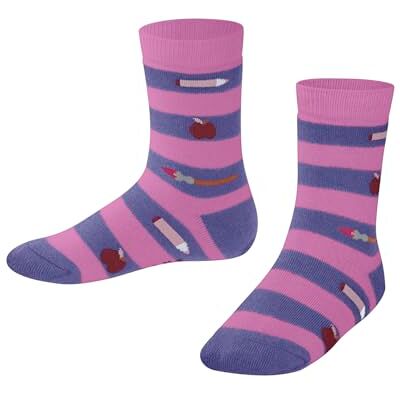 FALKE Unisex kinder Socken School Supplies K So Baumwolle gemustert 1 Paar, Rot Lipstick 8350, 27-30 FALKE Unisex kinder Socken School Supplies K So Baumwolle gemustert 1 Paar, Rot Lipstick 8350, 27-30