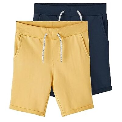 NAME IT Jungen NKMVERMO 2P Long SWE UNB F NOOS Shorts, Ochre/Pack:Packed with Dark Sapphire, 158 NAME IT Jungen NKMVERMO 2P Long SWE UNB F NOOS Shorts, Ochre/Pack:Packed with Dark Sapphire, 158