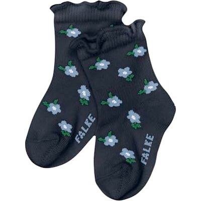 FALKE Unisex baby Socken Little Ditsy Flowers B So Baumwolle gemustert 1 Paar, Blau Space Blue 6116, 74-80 FALKE Unisex baby Socken Little Ditsy Flowers B So Baumwolle gemustert 1 Paar, Blau Space Blue 6116, 74-80