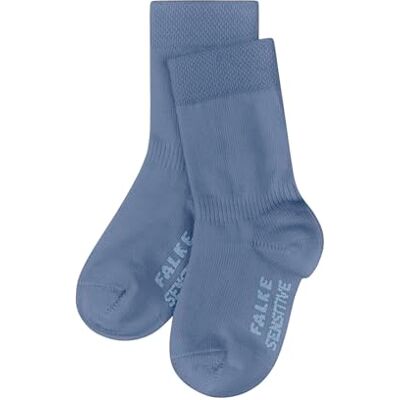 FALKE Unisex Baby Socken Sensitive B So Baumwolle mit Komfortbund 1 Paar, Blau Smoky Blue 6045, 74-80 FALKE Unisex Baby Socken Sensitive B So Baumwolle mit Komfortbund 1 Paar, Blau Smoky Blue 6045, 74-80