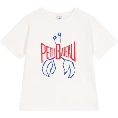 Petit Bateau Jungen Kurzärmeliges T-Shirt A0cyo, Weiß, 8 Jahre Petit Bateau Jungen Kurzärmeliges T-Shirt A0cyo, Weiß, 8 Jahre