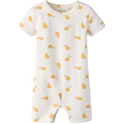 NAME IT Unisex Nbnopear Sunsuit, Cloud Dancer, 56 NAME IT Unisex Nbnopear Sunsuit, Cloud Dancer, 56