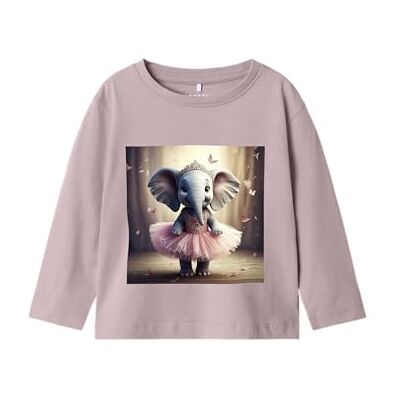 NAME IT Mädchen Nmfvotea Ls Nreg Top, Burnished Lilac, 92 NAME IT Mädchen Nmfvotea Ls Nreg Top, Burnished Lilac, 92