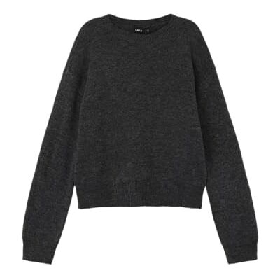 NAME IT Mädchen Nlflodet Short Knit Noos Strickpullover, Raven/Detail:14-1818, 134-140 EU NAME IT Mädchen Nlflodet Short Knit Noos Strickpullover, Raven/Detail:14-1818, 134-140 EU