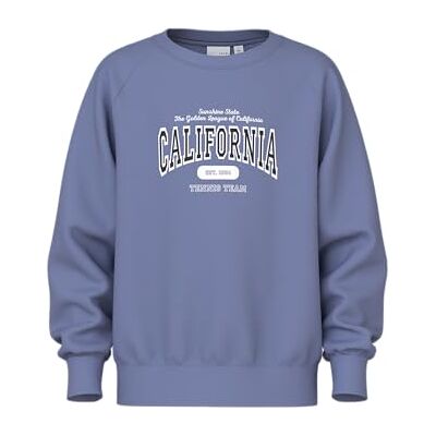 NAME IT Mädchen Nmfvenus Ls Nreg Sweat Bru, Blue Ice, 110 NAME IT Mädchen Nmfvenus Ls Nreg Sweat Bru, Blue Ice, 110