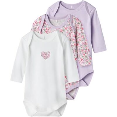 NAME IT Nbfbody 3P Ls Lilac Petit Flower Noos NAME IT Nbfbody 3P Ls Lilac Petit Flower Noos