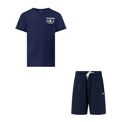Champion Boy's Graphic Set with Logo Blue (BS561) XS Champion Boy's Graphic Set with Logo Blue (BS561) XS