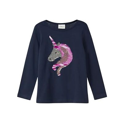 s.Oliver Langarm-Jersey-Shirt mit Pailletten im A-Shape s.Oliver Langarm-Jersey-Shirt mit Pailletten im A-Shape
