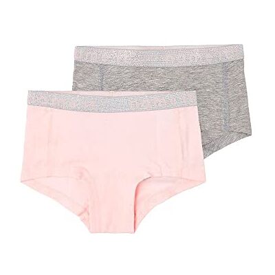 NAME IT Mädchen Nkfhipster 2p Noos Unterhose, Barely Pink/Pack:w/ Grey Melange, 116 EU NAME IT Mädchen Nkfhipster 2p Noos Unterhose, Barely Pink/Pack:w/ Grey Melange, 116 EU