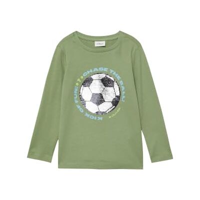 s.Oliver Langarmshirt mit Wendepailletten und Frontprint s.Oliver Langarmshirt mit Wendepailletten und Frontprint