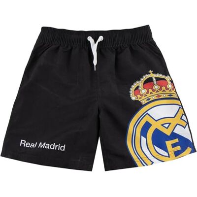 CERDÁ LIFE'S LITTLE MOMENTS Real Madrid Badehose für Kinder, offizielle und schnell trocknende Badehose für Kinder mit Vereinswappen für Strand und Pool, schwarz, 10 Jahre CERDÁ LIFE'S LITTLE MOMENTS Real Madrid Badehose für Kinder, offizielle und schnell trocknende Badehose für Kinder mit Vereinswappen für Strand und Pool, schwarz, 10 Jahre