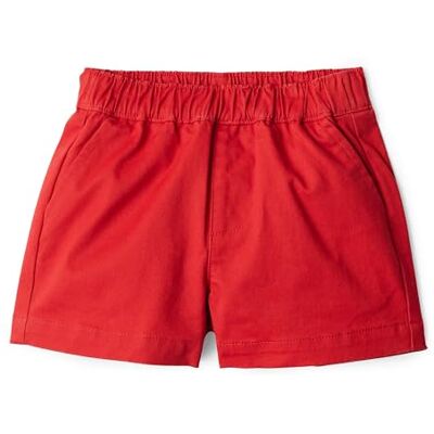 Amazon Essentials x Sofia Grainge Unisex Baby Baumwoll-Köper-Shorts zum Hineinschlüpfen, Verwaschenes Rot, 6-9 Monate Amazon Essentials x Sofia Grainge Unisex Baby Baumwoll-Köper-Shorts zum Hineinschlüpfen, Verwaschenes Rot, 6-9 Monate