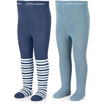 Sterntaler Baby Jungen Strumpfhose Baby Kleinkind Strumpfhose Doppelpack Babystrumpfhose blau, 128 Sterntaler Baby Jungen Strumpfhose Baby Kleinkind Strumpfhose Doppelpack Babystrumpfhose blau, 128