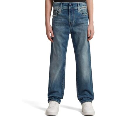 G-STAR Boys 3301 Straight Tapered Jeans, Blau (MID Aged D29642-01-J309), 16 G-STAR Boys 3301 Straight Tapered Jeans, Blau (MID Aged D29642-01-J309), 16