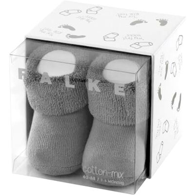 FALKE Unisex Baby Socken Erstling B So Baumwolle einfarbig 1 Paar, Grau Light Grey 3400, 50-56 FALKE Unisex Baby Socken Erstling B So Baumwolle einfarbig 1 Paar, Grau Light Grey 3400, 50-56