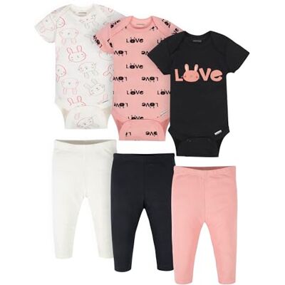 Onesies Brand Gerber Onesies Babyhosen, Unisex, 0-12 Monate, 3-teiliges Set zum Kombinieren Onesies Brand Gerber Onesies Babyhosen, Unisex, 0-12 Monate, 3-teiliges Set zum Kombinieren