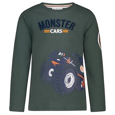 SALT AND PEPPER Jungen Langarmshirt mit Monster Truck Stick-Applikation T-Shirt SALT AND PEPPER Jungen Langarmshirt mit Monster Truck Stick-Applikation T-Shirt