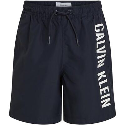 Calvin Jungen Badehose Medium Drawstring mit Tunnelzug, Blau (Dark Sapphire), 10-12 Jahre Calvin Jungen Badehose Medium Drawstring mit Tunnelzug, Blau (Dark Sapphire), 10-12 Jahre