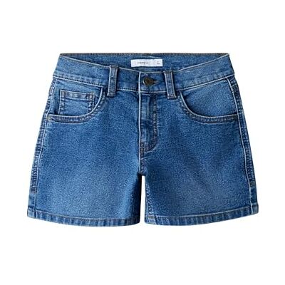 NAME IT Mädchen Nkfrose Wide DNM Shorts 1061-Dt Tb, Medium Blue Denim, 122 cm NAME IT Mädchen Nkfrose Wide DNM Shorts 1061-Dt Tb, Medium Blue Denim, 122 cm