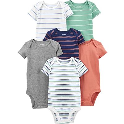 Simple Joys by Carter's Baby Jungen Short Sleeve Bodysuit Body (6er Pack) Simple Joys by Carter's Baby Jungen Short Sleeve Bodysuit Body (6er Pack)