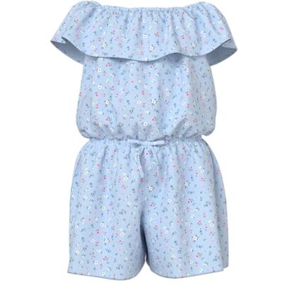 NAME IT Mädchen Nkfvinaya Ss Playsuit Fffff Noos, Ice Water, 146 cm NAME IT Mädchen Nkfvinaya Ss Playsuit Fffff Noos, Ice Water, 146 cm