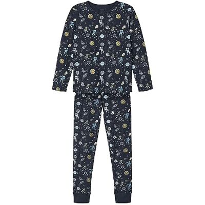 NAME IT Jungen Boy Nachtwäsche-set Print Pyjamaset, Dark Sapphire, 110-116 EU NAME IT Jungen Boy Nachtwäsche-set Print Pyjamaset, Dark Sapphire, 110-116 EU