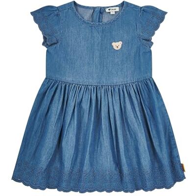 Steiff Kleid Kurzarm EU Größe 110 Colony Blue, Mädchen Kleid, Kinderkleid für jeden Anlass, lockere und Bequeme Passform, Kurzarm Kleid, waschmaschinenfest Steiff Kleid Kurzarm EU Größe 110 Colony Blue, Mädchen Kleid, Kinderkleid für jeden Anlass, lockere und Bequeme Passform, Kurzarm Kleid, waschmaschinenfest
