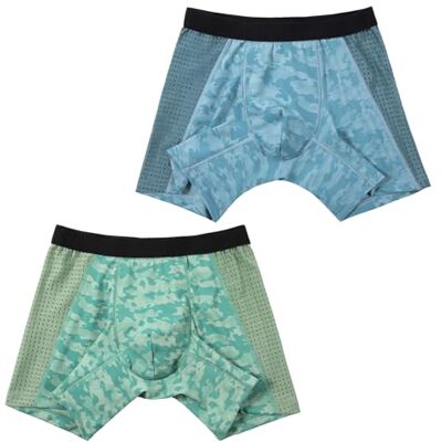 CARER Healthcare Incontinence Pregnancy Carer 2er-Pack Jungen Inkontinenz Boxershorts für leichte Inkontinenz 40 ml Saugfähigkeit Camouflage Atmungsaktiv Leicht Weich Wiederverwendbar Hellblau und Hellgrün 128-134 CARER Healthcare Incontinence Pregnancy Carer 2er-Pack Jungen Inkontinenz Boxershorts für leichte Inkontinenz 40 ml Saugfähigkeit Camouflage Atmungsaktiv Leicht Weich Wiederverwendbar Hellblau und Hellgrün 128-134