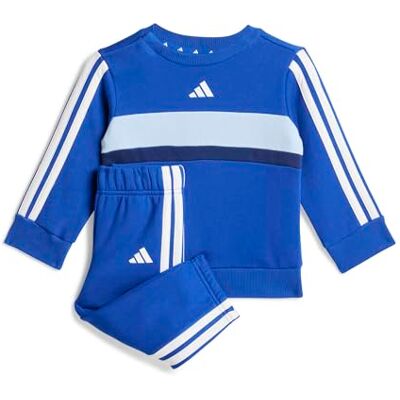 Adidas Unisex Baby Seasonal Essentials Tiberio 3 Stripes Fleece Crew Set Track Suit, team royal blue/glow blue/dark blue/white, 9-12 Months Adidas Unisex Baby Seasonal Essentials Tiberio 3 Stripes Fleece Crew Set Track Suit, team royal blue/glow blue/dark blue/white, 9-12 Months
